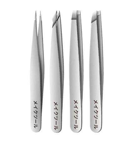 2/4pcs Set Professional Tweezers Set Perfect For Eyebrow Hair Removal Splinter Very Effortless and Relaxed to Remove