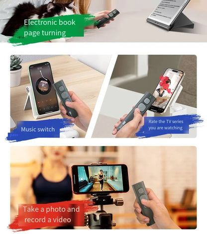 BT Page Turner, e-book reader, smartphone Bluetooth remote control, support for sliding short videos, Android/iOS mobile phones