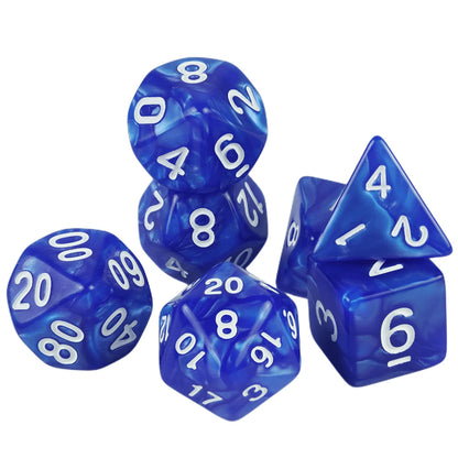 Custom Dice DND Marble Dice Various Colours Available And Beautiful Marble Effect Pearl Veins Effect For Party Roll Playing Game