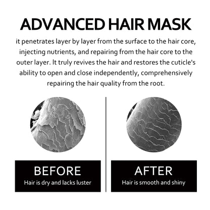 Keratin Hair Care Cream 8 Seconds Hair Mask Improves Frizzy Tangled Hair Prevents Hair Breakage and Splitting Hair Care Product