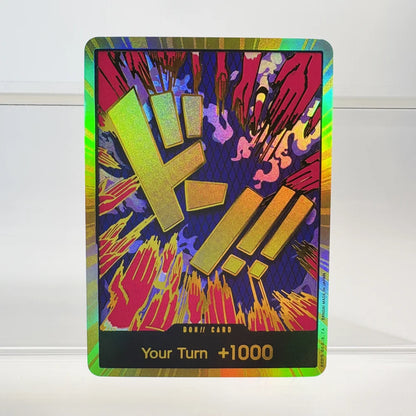1PCS/30Pcs One Piece TCG GOLD DON!! Anime Collection Cards PRB-01 Foil English SUPER PARALLEL FOIL NM Refraction The Gift