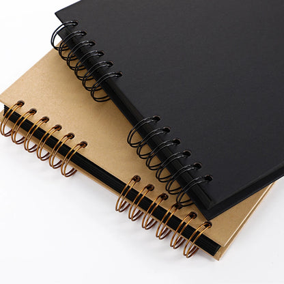 ZK20 80 Sides Black Memory Books DIY Craft Photo Albums Scrapbook Cover Kraft Album For Wedding Anniversary Gifts Memory Books