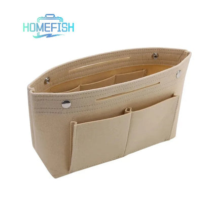 HOMEFISH Multifunction Insert Makeup Bag Women Travel Inner Purse Cosmetic Bags For Ladies Portable Storage Organizer Tote 2024