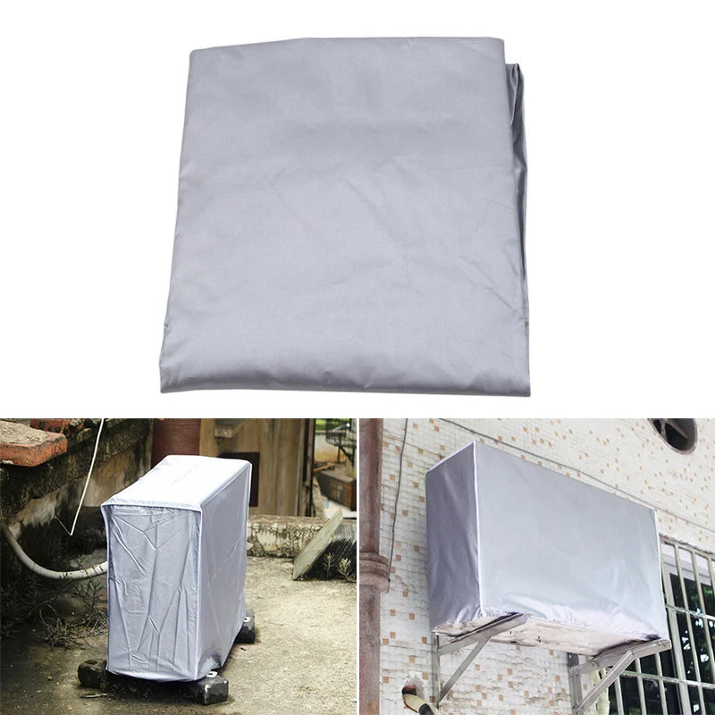Air Conditioner Cover Anti-Dust Anti-Snow Waterproof Sunproof Conditioner Protectors for Outdoor Anti-Dust Cleaning Bag Rainproo