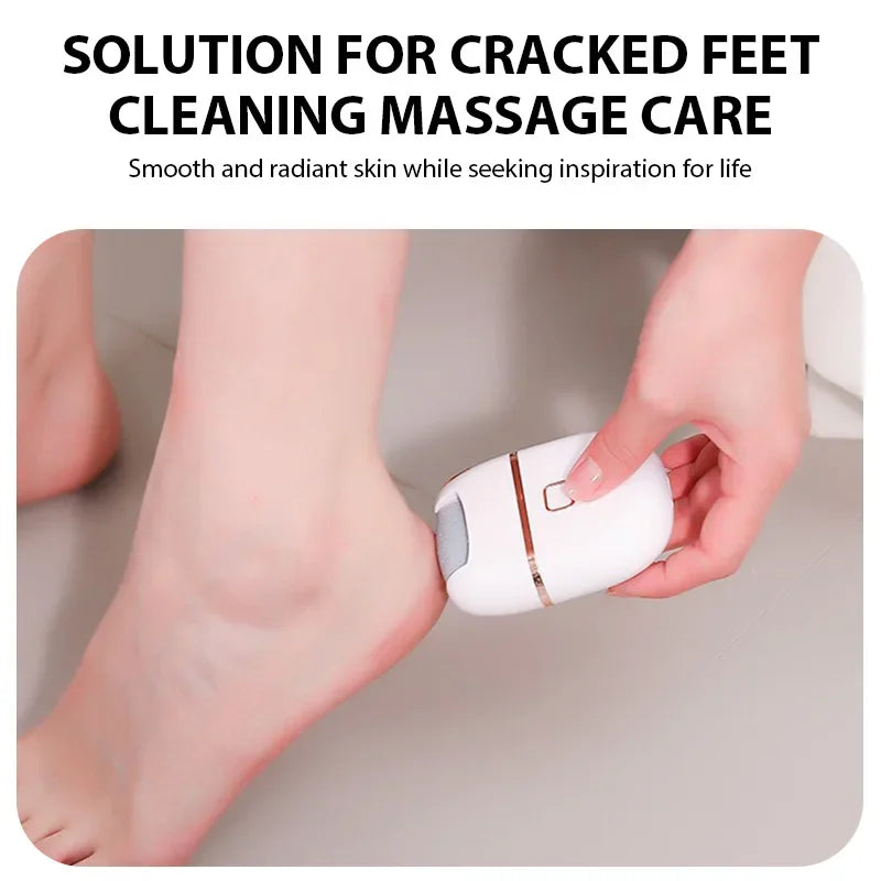 Rechargeable Electric Foot Grinder Dead Skin Remover Calluses Feet Scrubber Electric Foot File Dry Dead Cracked Foot Care Repair