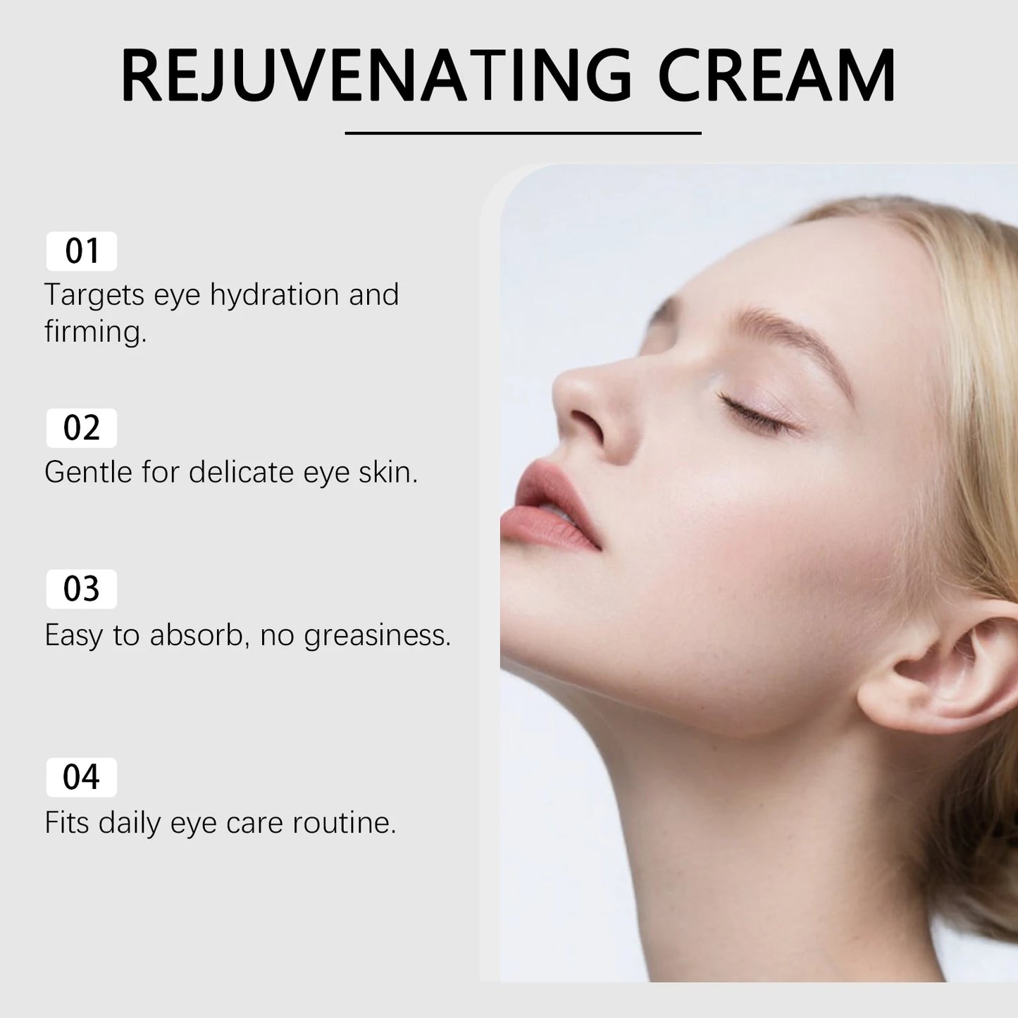 Temporary Tighten Eye Cream for Removal Eye Bags Anti Puffiness Dark Circles Removal Firming Increase Elasticity Massage EyeCare