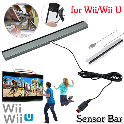 Sensor Bar USB for Nintendo Wii/Wii U Console Replacement Infrared TV Ray Wired Remote Sensor Bar Reciever Inductor Game Accesso