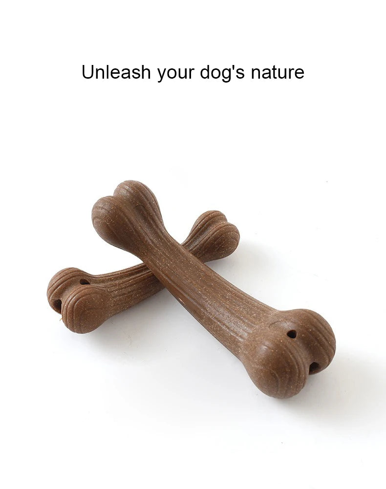 New Pet Teeth Grinding Toy Dog Interactive Bone Training Toy Bamboo Cleaning Teeth Fixing Wear Resistant Pet Products