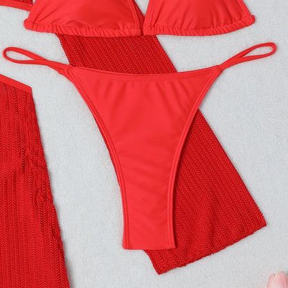 2026 Sexy Bikinis Female Swimsuits Women's Three-Piece Swimwear Beach Swim Wear Bathing Suits Brazilian Bikini Set Pool Bather