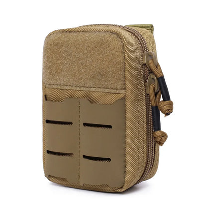 Tactical Mini Belt Pouches, Multi-Purpose Small Battery Case Compact Utility EDC Card Slot Holder Waist Bags Military Molle Pack
