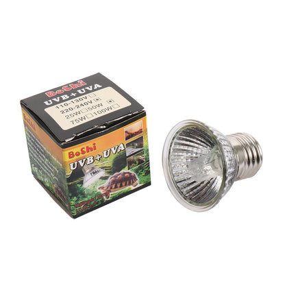 Reptile Heat Lamp UVA+UVB Full Spectrum 25/50/75w Reptile Lizard Snake Turtle Pet Sunbathing Uv Bulb Suitable For E27 Lamp Base