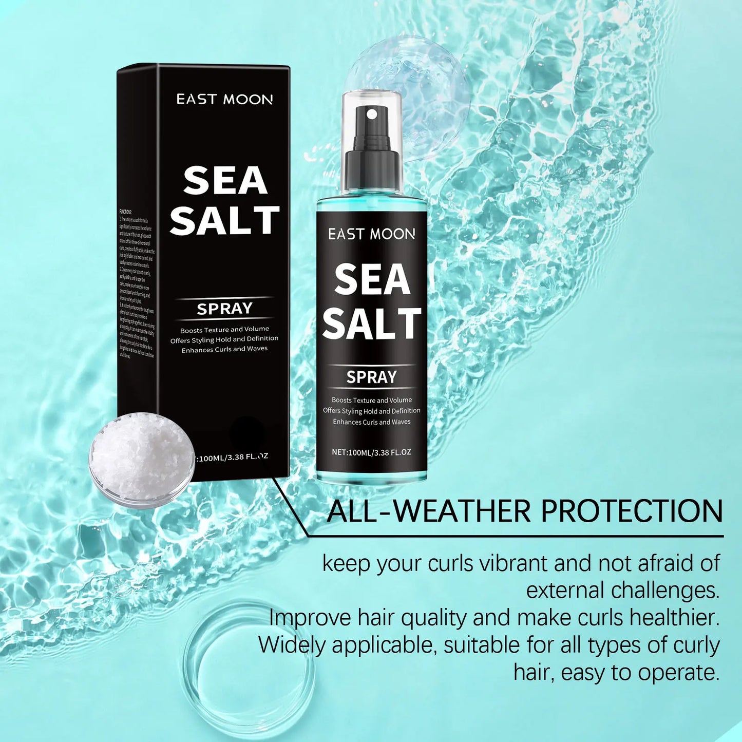 Sea Salt Hair Styling Spray Improving Thickening Strong Holding Non Greasy Fluffy Volumizing Reducing Sticky Hair Nourishing Oil