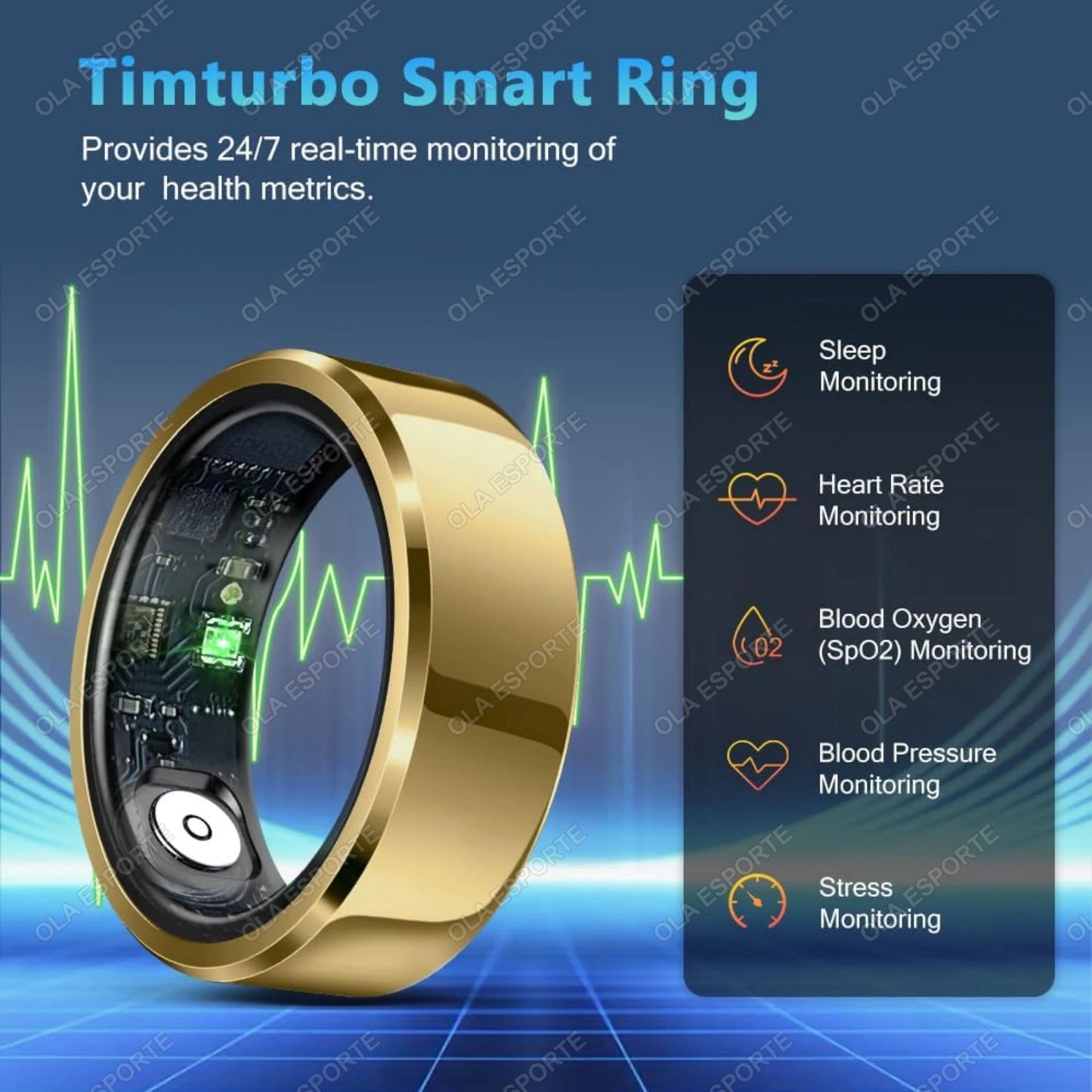 2026 Smart Ring Blood Pressure Heart Rate Sleep Monitoring Smartring IP68 & 5ATM Waterproof Multi-sport Smartring Man Women R11C