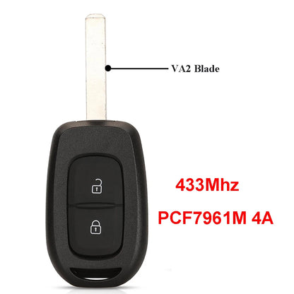 Remote Car Key 433mhz PCF7961M 4A for Renault Sandero Dacia Logan Lodgy Dokker Duster Trafic Clio4 Master3 VAUXHALL VIVARO