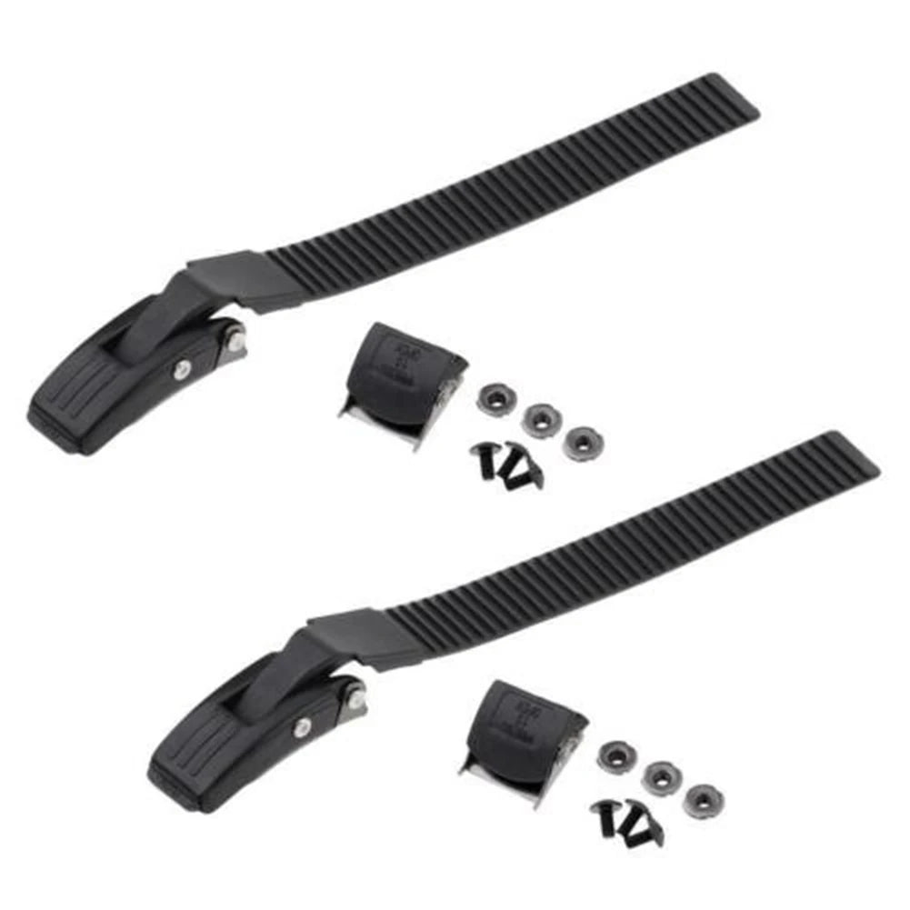 2 Sets Roller Skates Strap Fastening Straps Inline Skate Strap Buckle With Clamp Screws Nut Replacement