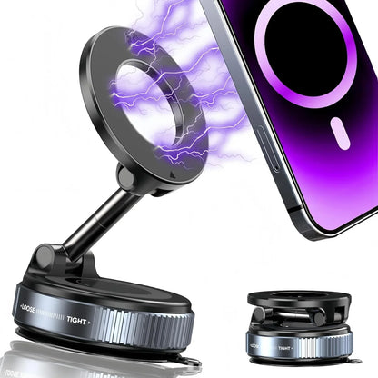 2026 Upgraded 360° Vacuum Magnetic Car Phone Holder for Magsafe 96LBS Strongest Suction 2800gf Car Mount Universal Dashboard Win