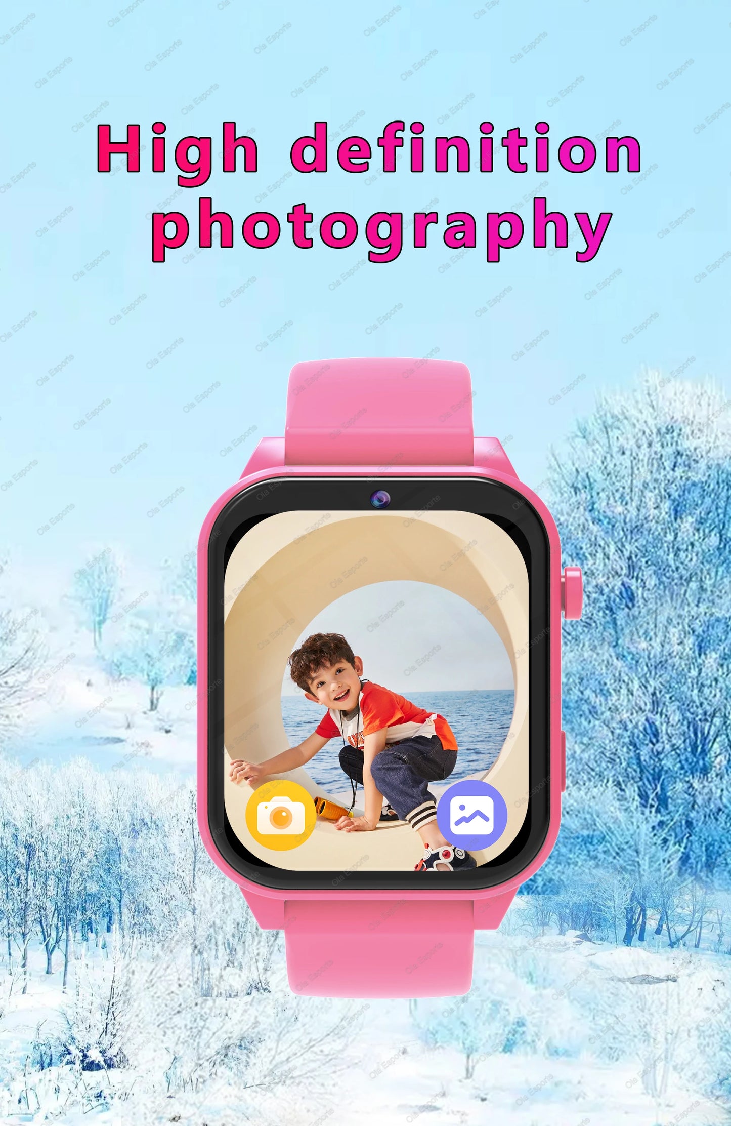 2026 New Kids Camera Smart Watch For Kids Games Sleep Monitor Flashlight Alarm Clock Boy Girl Gift Children Partner Smartwatch