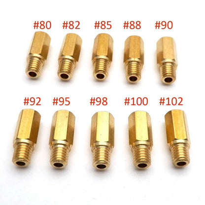 Pack of 10 Pieces Main Jet For Keihin FCR OKO KOSO PE PWK Carburetor Hexagon Motorcycle Main Injector Nozzle