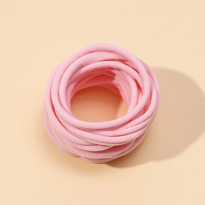 10pcs/lot Nylon Headband Baby Girl Accessories For Children's Hair Elastic Bands For Girls Toddler Headdress Baby Turban