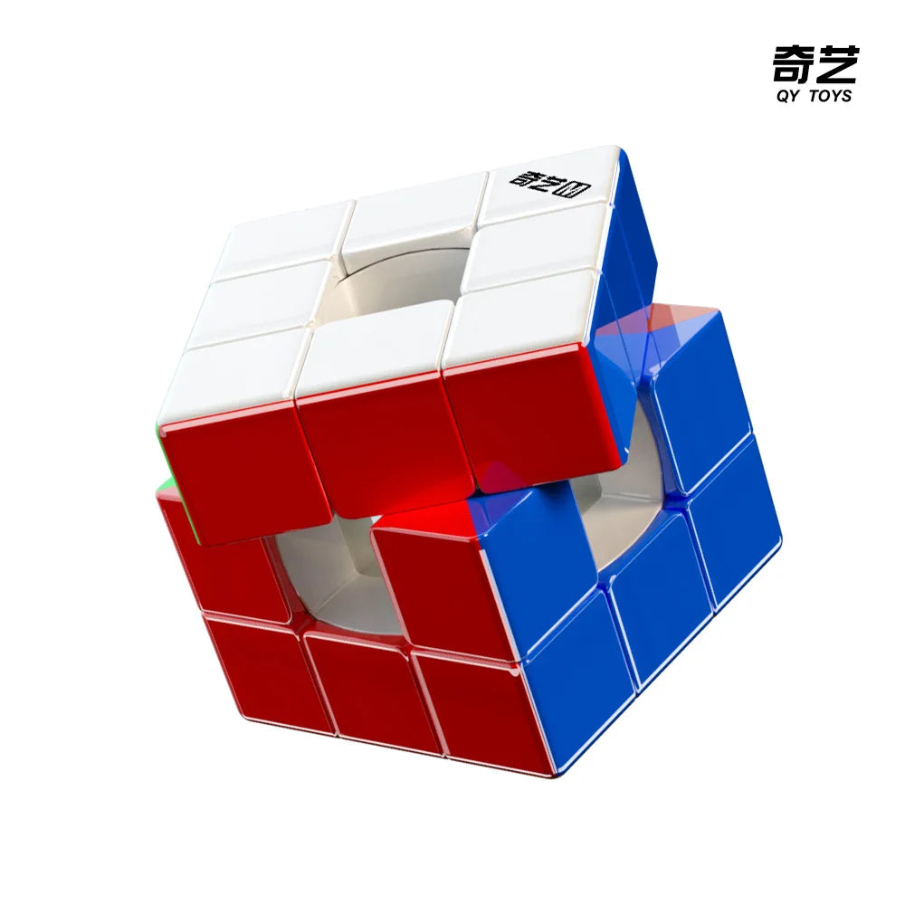 QiYi  Magic Cube Speed Void Cube Hollow Magnetic UV  Puzzle M 3x3 stress-relieving puzzle  game children's toy gift