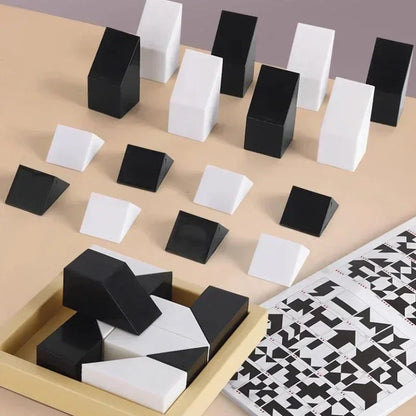 120/370 Level Black White Hidden Building Block Intelligent Puzzle Toys Puzzle Interactive Tabletop Game
