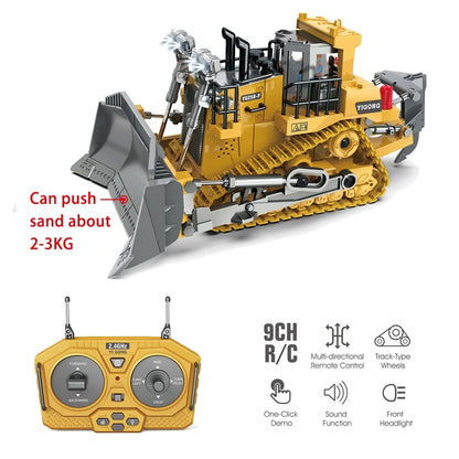 1:20 RC Excavator Dumper Car 2.4G Remote Control Engineering Vehicle Crawler Truck Bulldozer Toys for Boys Kids Birthday Gifts