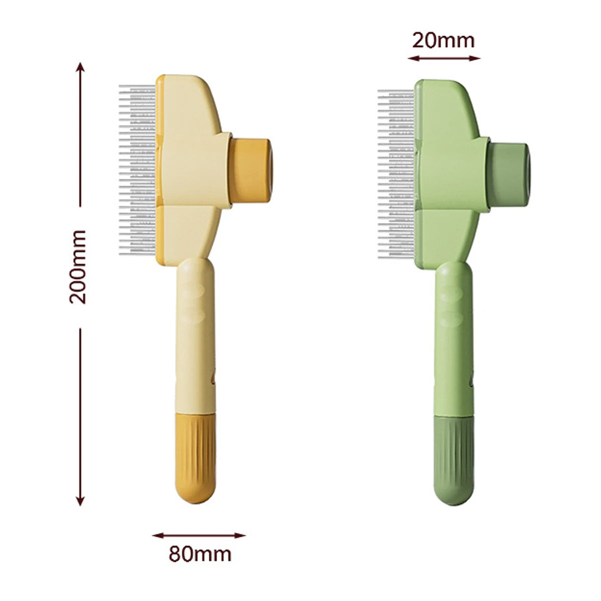 Dog and Cat Knot-removing Comb Pet Hair Removal Self-cleaning Brush Combing the Canine Professional Hairdressing Combs Grooming