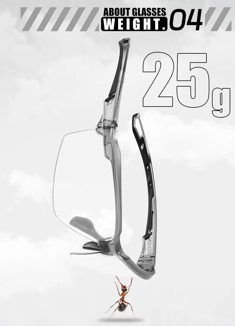 SCVCN Photochromic Sunglasses Cycling Glasses Bike Mountain Bicycle Hiking Golf UV400 Sports Glasses for Men Women Baseball