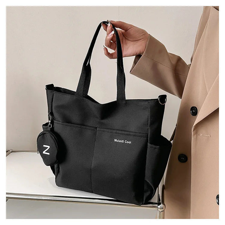 Large capacity Korean version crossbody bag suitable for both male and female college students travel shoulder bag commuting bag