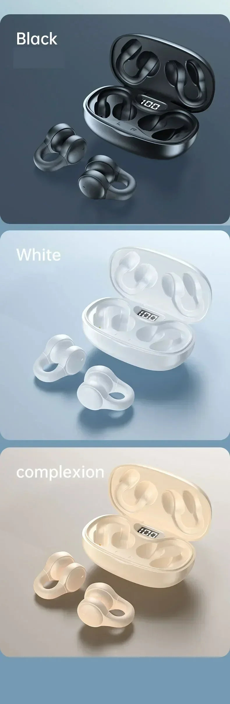 TWS X58 Wireless Bone Conduction Headphones Bluetooth Earphones Waterproof Sports Earbuds Earring Ear Hook With Mic Headset