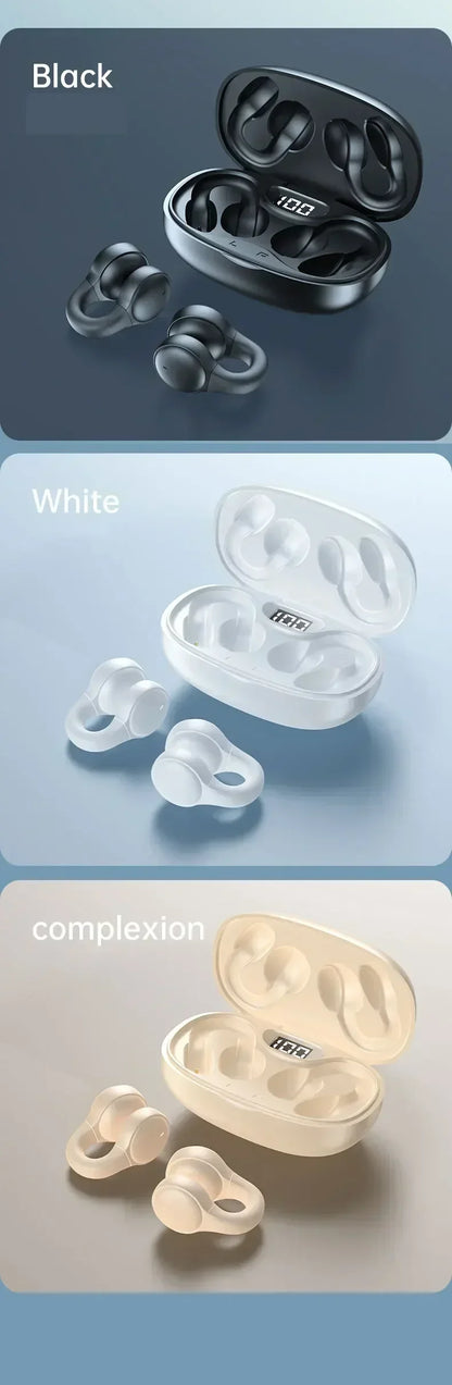 TWS X58 Wireless Bone Conduction Headphones Bluetooth Earphones Waterproof Sports Earbuds Earring Ear Hook With Mic Headset