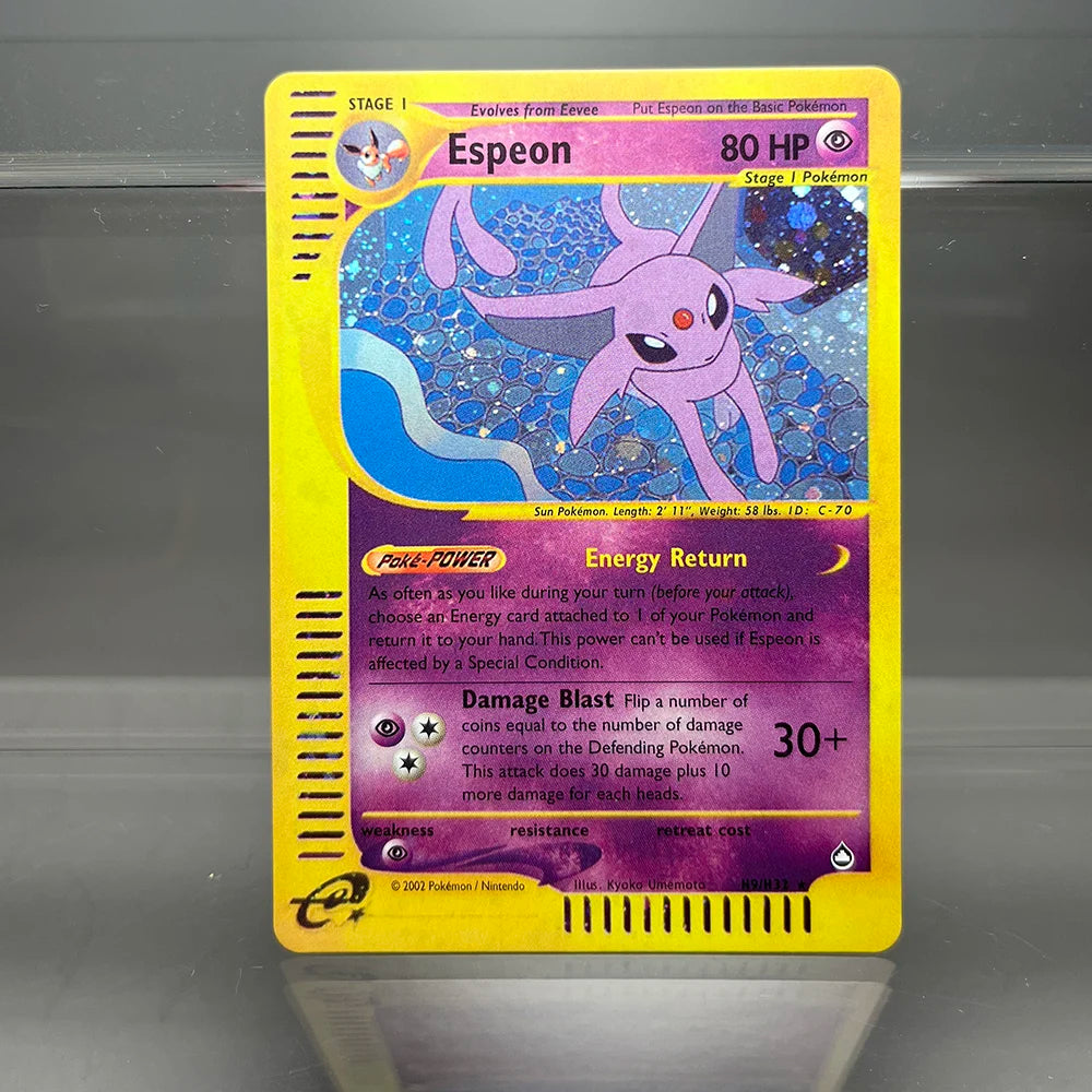 PKM Holographic Single Proxy Cards Lugia Charizard Venusaur Foil Game Collection Cards PTCG Kids Toys