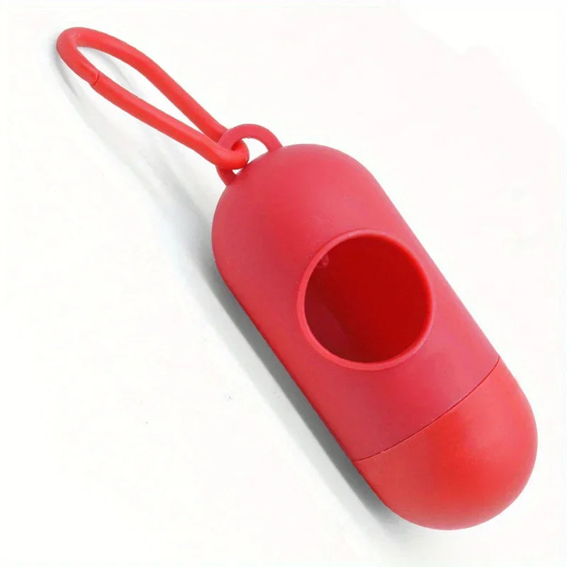 Pill Shaped Poop Bags Dispenser Garbage Holder Dispenser Pet Supplies For Dogs Collars And Leashes