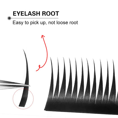 winky beauty 07 C/D Wet Eyelash Extension Manga Wispy Cosplay Type Spikes Lashes Extensions Volume Premade Fans Lashes Supplies