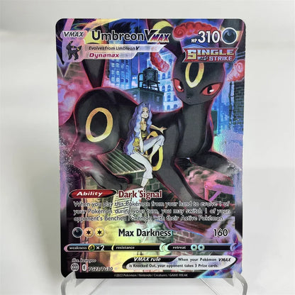 Holographic PKM Collection Cards PTCG Proxy Card Blue Core Paper Card Kids PKM Charizard/Dragonite/Umbreon