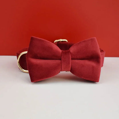 Velvet Collar Free Engrave Dog Collar Leash For Medium Big Pet Necklace Dog Accessories Dog Collars