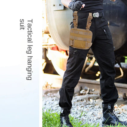 Tactical Drop Leg Platform Molle Adjustable Thigh Leg Panel Hanging Board Portable Cartridge Clip Pouch Leggings Pannier
