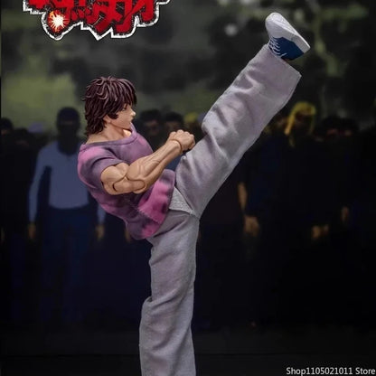 1/12 Scale Anime Baki Hanma Oni Action Figure Real Man Assembly Model Figurine Office Desktop Decoration Ornaments Boy'S Gifts
