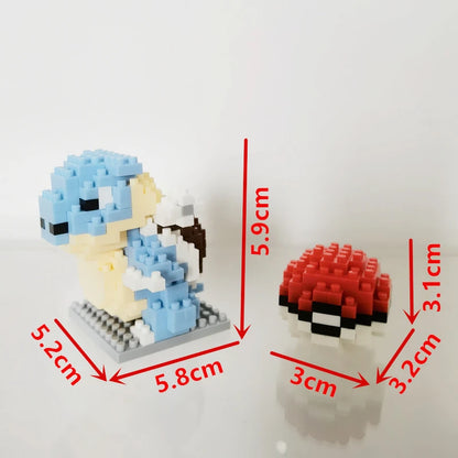 75 Style Building Blocks Assembly Anime Picachu Charizard Doll Blastoise Bulbasaur Gengar Bricks Figures Toy for Kid Gift