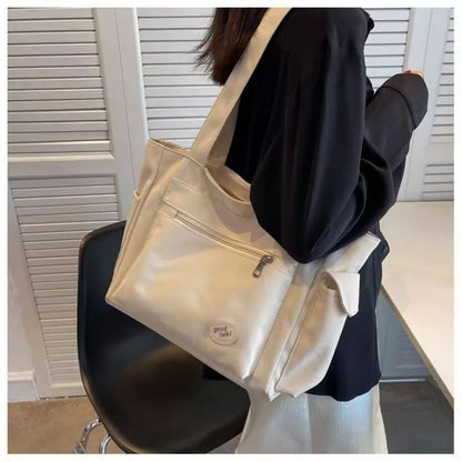 2025 Fashion Shoulder Bag for Women's Class Large Capacity Student Tote Bag  New Canvas Commuter Handbag Women Bag Eco Bag