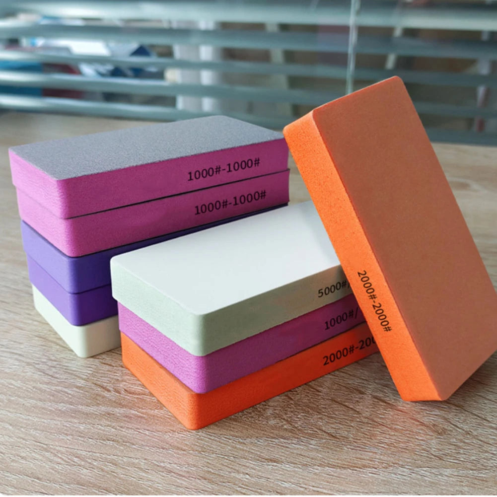 1Pcs Polishing Sponge Block 1000/2000/3000/5000/10000 Grit Dual-sided Wall Grinding Sponge Sand Block Sandpaper Sand Brick