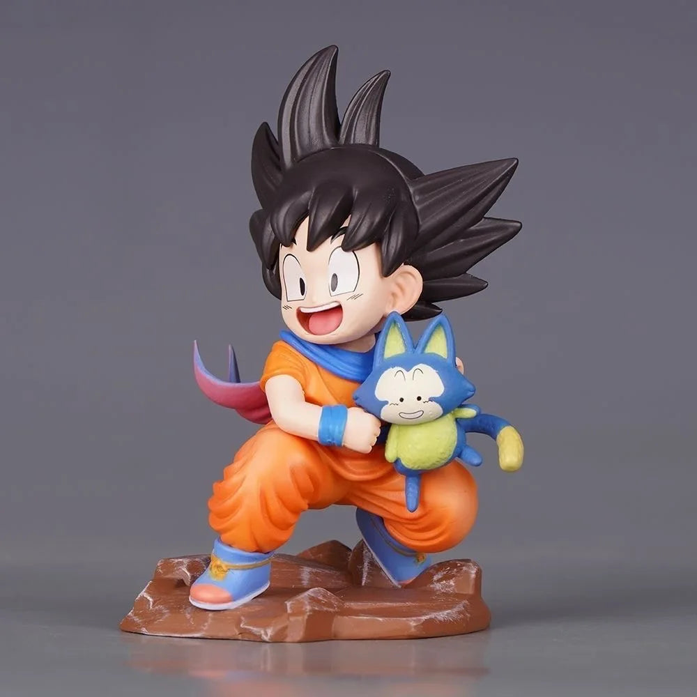 10cm/3.93in Anime Dragon Ball Z Figure Goku Figure Goku Embrace Pura PVC Anime Collectible Model Toys Gifts