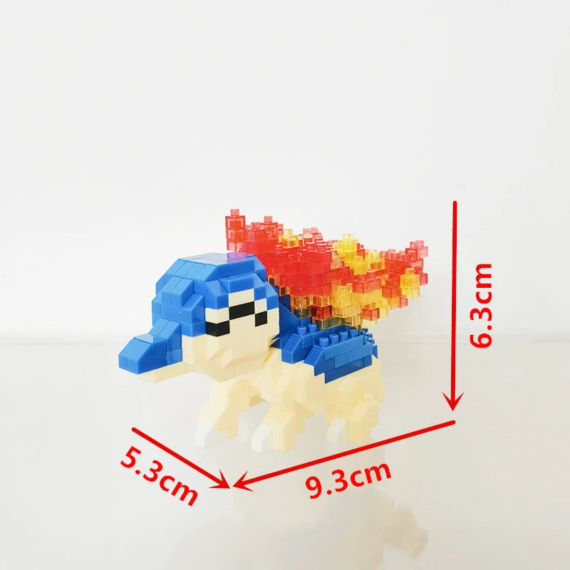75 Style Building Blocks Assembly Anime Picachu Charizard Doll Blastoise Bulbasaur Gengar Bricks Figures Toy for Kid Gift