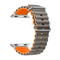 gray with orange