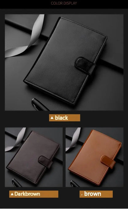 HOMEFISH Stylish Travel Passport Bag Multi-Card Card Holder Portable Multi-Function Men's Wallet