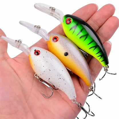 Crank Fishing Lure Bait Wobbler 13.6g 10cm Minnow Isca Artificial 3D Eyes Lures Crankbait For Bass Pike Carp Pesca Tackle