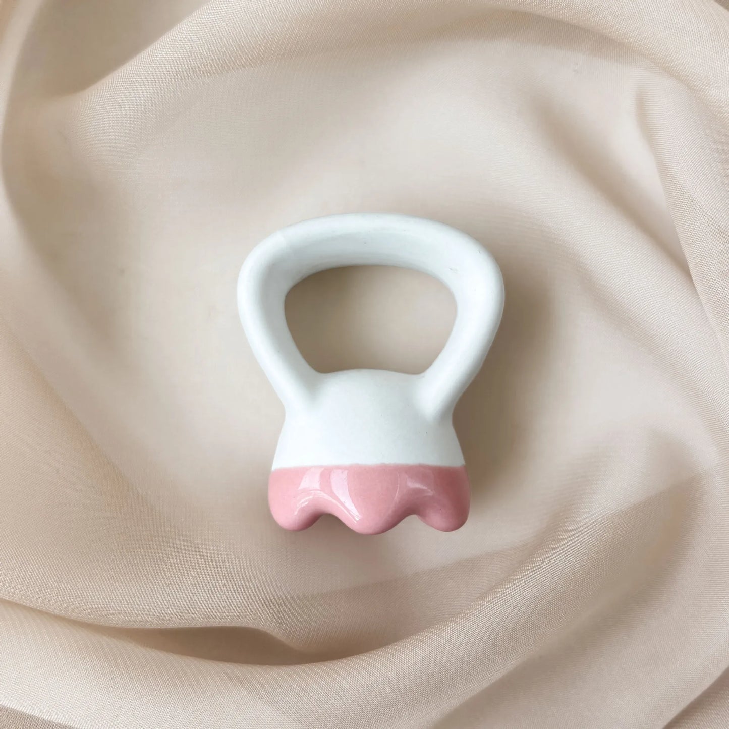 Massage Gua Sha Plate Ceramic Guasha Massage Board Ring Shape Skin Tightening Compact Ergonomic for Face Head Shoulder Knee