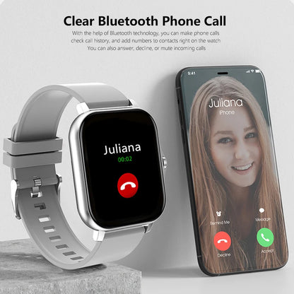 1.83'' Sport Smart Watch Fitness Clock Health Monitor Waterproof Smartwatch Wireless Call Watches for Men Women IOS Android 2025