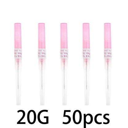 KIYUE 50pcs IV Cannula Pen Type Intravenous Injection Catheter 20G 22G 24G 26G Veterinary Suppliers