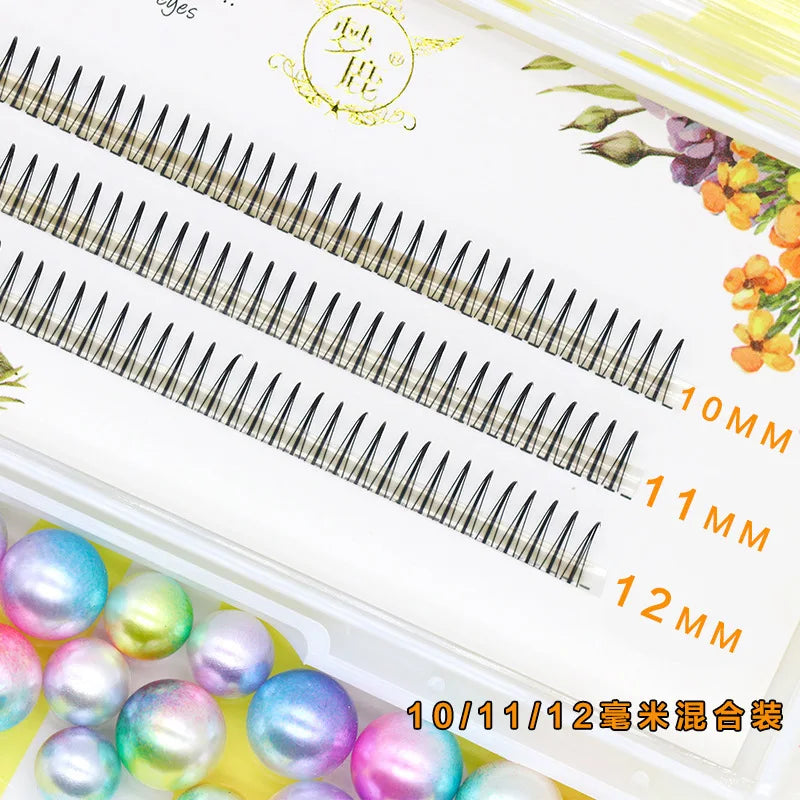 Brown Lashes A Type False Eyelashes 8-12mm Fake Lashes Natural Fairy Lash Korean Makeup Strand Eyelash Cluster Eye Lashes
